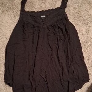 Torrid Black Lace Trim Women's Top